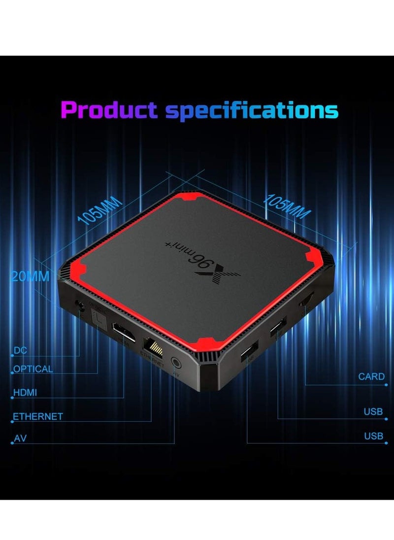 X96 - X96 Mini Plus TV Box | Android 9.0 | Amlogic S905W4 Quad-Core A53 | 5G Dual WiFi | 4K & 6K Support | H.265 | Google & YouTube | Media Player | 2GB RAM + 16GB ROM | HDMI 2.0 | Streaming Device - Image 1