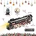 Hitish Train Set for Kids Electric Train Toys with Realistic Light Sounds Smoke Christmas Train Model Gifts for Toddlers Boys Girls Steam Locomotive Luxury Track  2 Glowing Passenger Carriages - Image 4