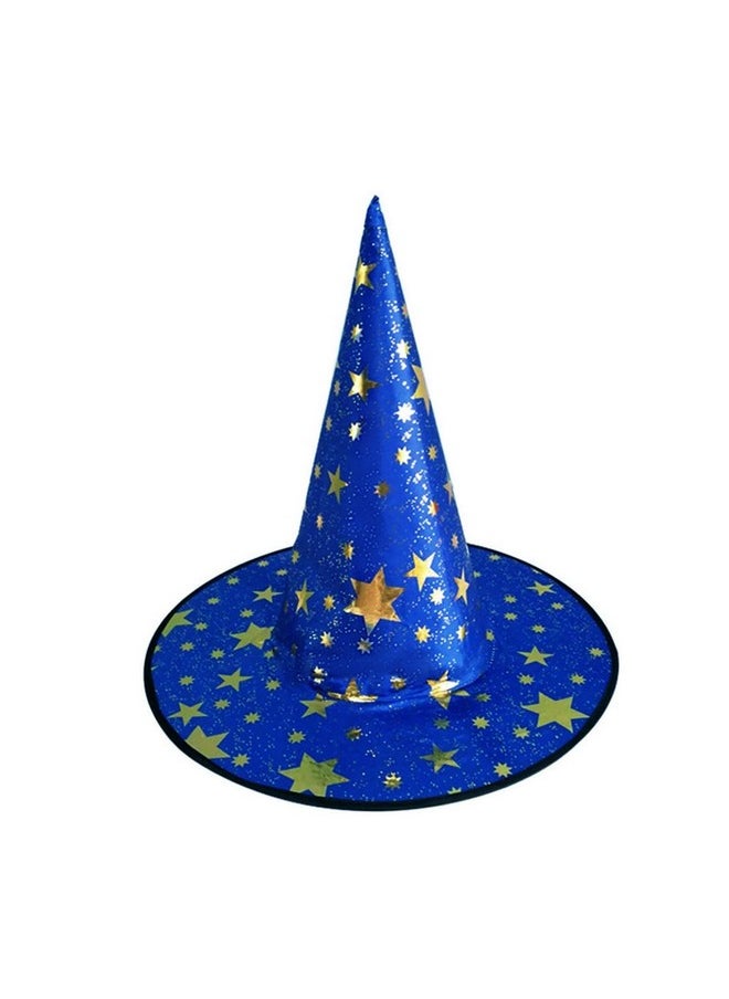 Newland Wizard Cape With Hat, Halloween Kids Costumes, Witch Cape For 3-12 Years Children, Halloween Props (Blue)  - Image 2