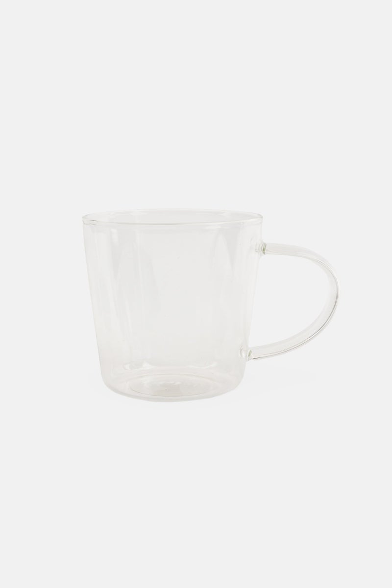 Muy Mucho Borosilicate Mug 280 ml, Transparent  - Image 1