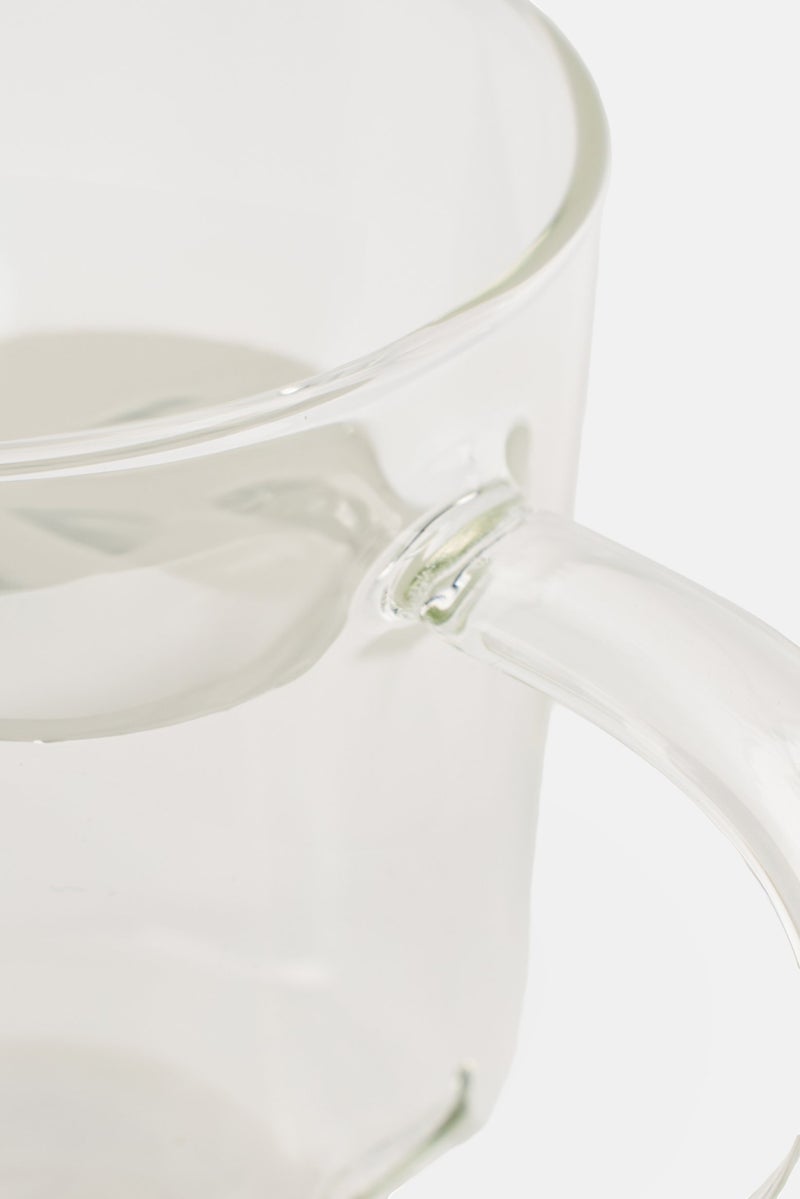 Muy Mucho Borosilicate Mug 280 ml, Transparent - Image 3