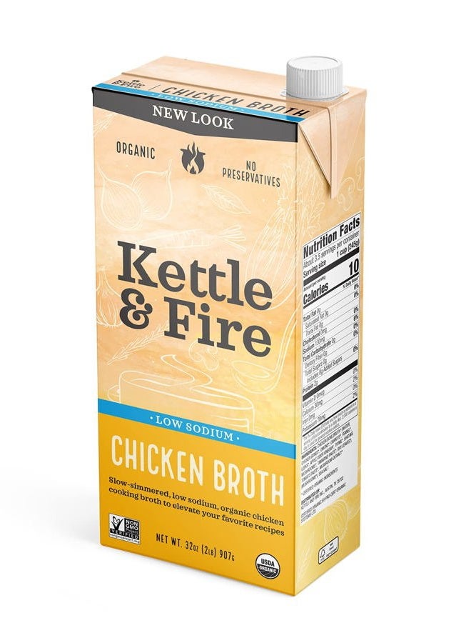 Kettle & Fire Kettle And Fire Broth Chkn Cookng Ls 32 OZ - Image 1