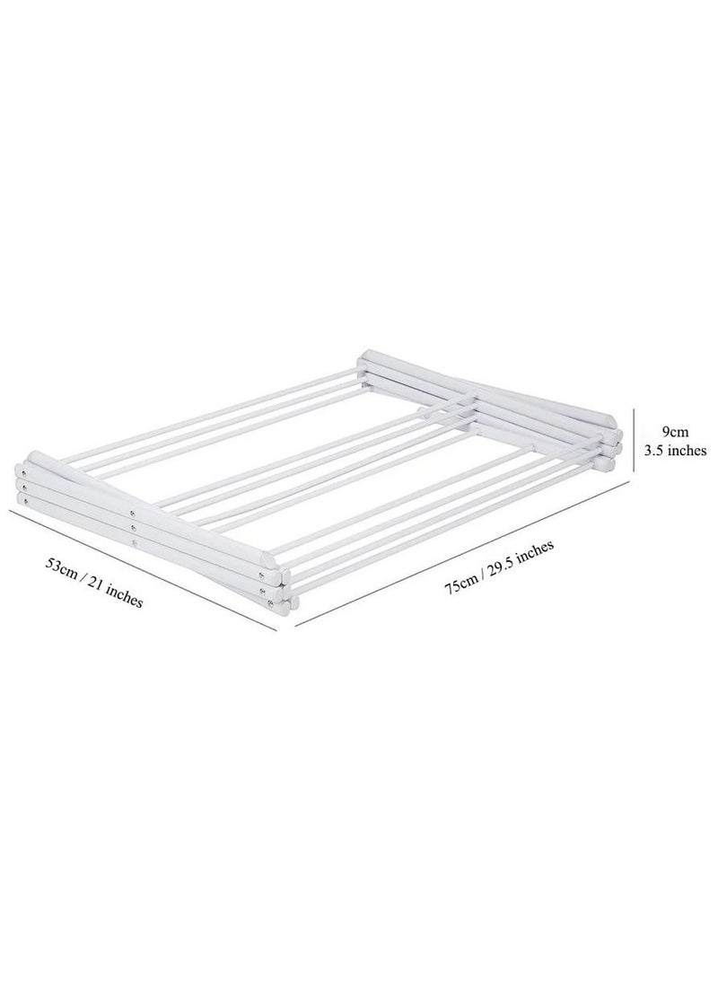 AIWANTO Premium Foldable Portable Adjustable Clothing Rack Dry Cloth Drying Rack Stand Cloth Rack Hanger Clothes Rack for Air Drying Clothing Sturdy Durable Laundry Drying Stand for Indoor Outdoor  - Image 5