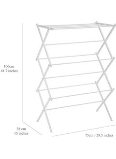 AIWANTO Premium Foldable Portable Adjustable Clothing Rack Dry Cloth Drying Rack Stand Cloth Rack Hanger Clothes Rack for Air Drying Clothing Sturdy Durable Laundry Drying Stand for Indoor Outdoor  - Image 4