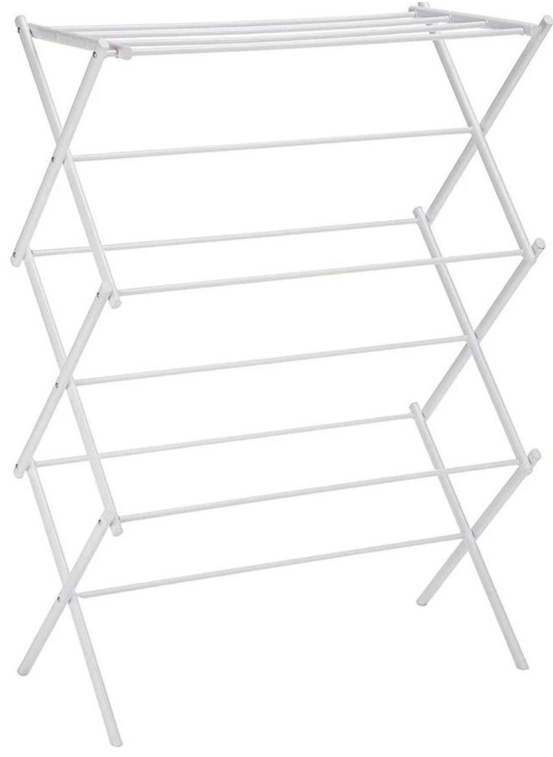 AIWANTO Premium Foldable Portable Adjustable Clothing Rack Dry Cloth Drying Rack Stand Cloth Rack Hanger Clothes Rack for Air Drying Clothing Sturdy Durable Laundry Drying Stand for Indoor Outdoor  - Image 3