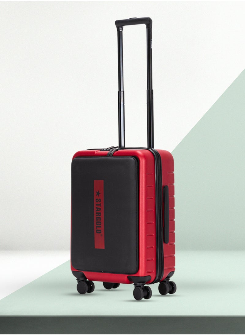 Stargold ABS Hard Side Trolley Luggage with Front Pocket TSA Lockable System  - Image 2