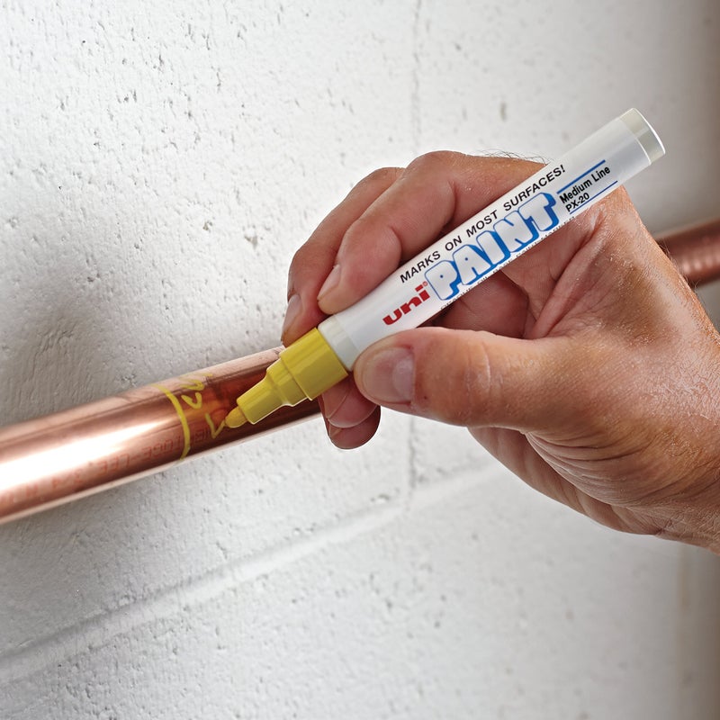 Rolodex قلم طلاء زيتي Uni-Paint PX-20، نقطة متوسطة، ألوان متنوعة، 6 قطع - Image 2