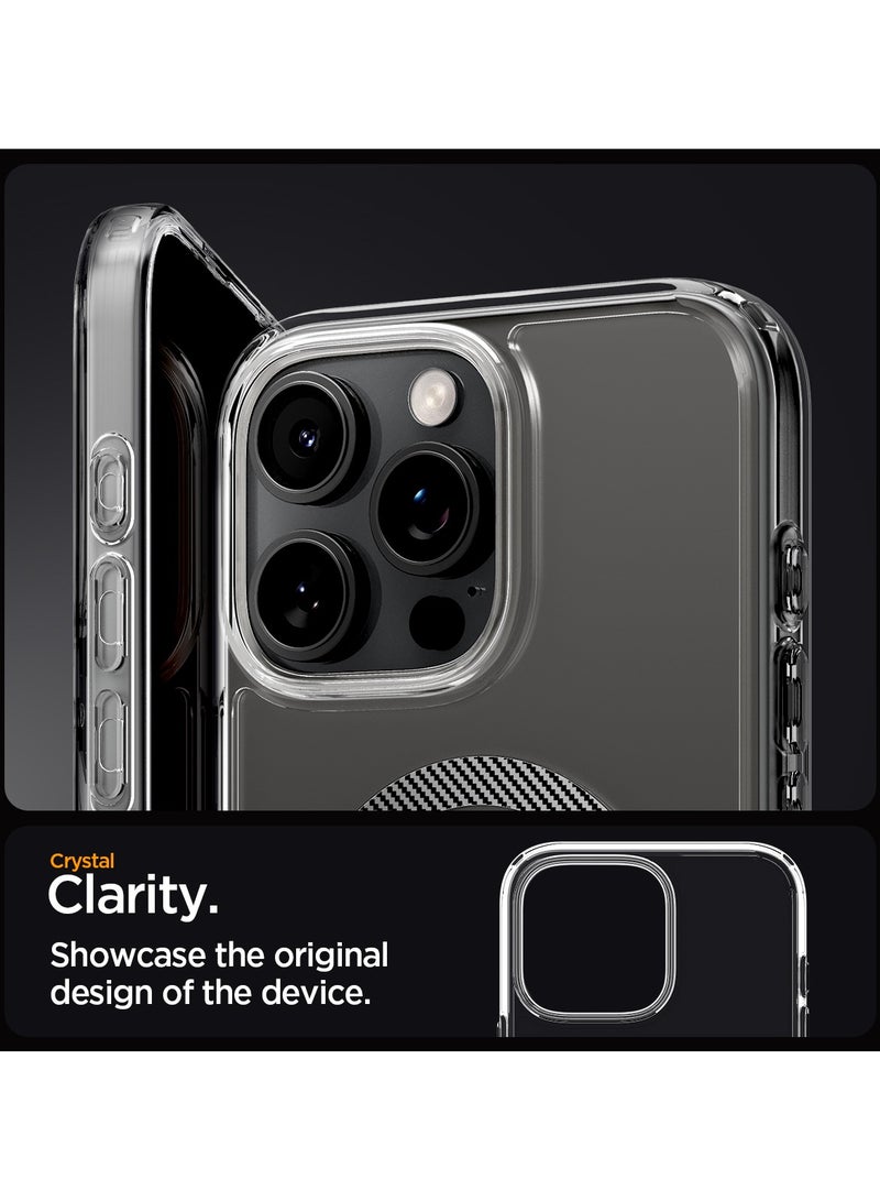 Spigen غطاء حالة Ultra Hybrid MagFit لجهاز iPhone 16 Pro Max مع MagSafe (2024) - ألياف الكربون - Image 3