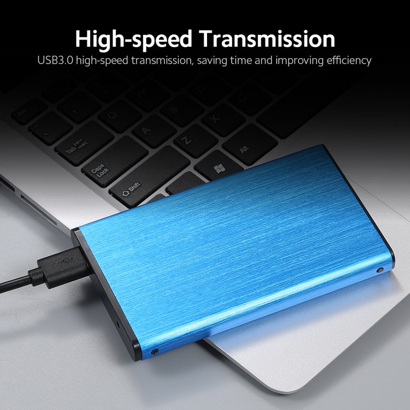 حافظة هارد ديسك محمولة USB3.0 بحجم 2.5 بوصة - غلاف خارجي لأجهزة HDD/SSD SATA - نقل بسرعة عالية USB3.0 - غلاف من سبائك الألومنيوم - لون أسود - Image 3