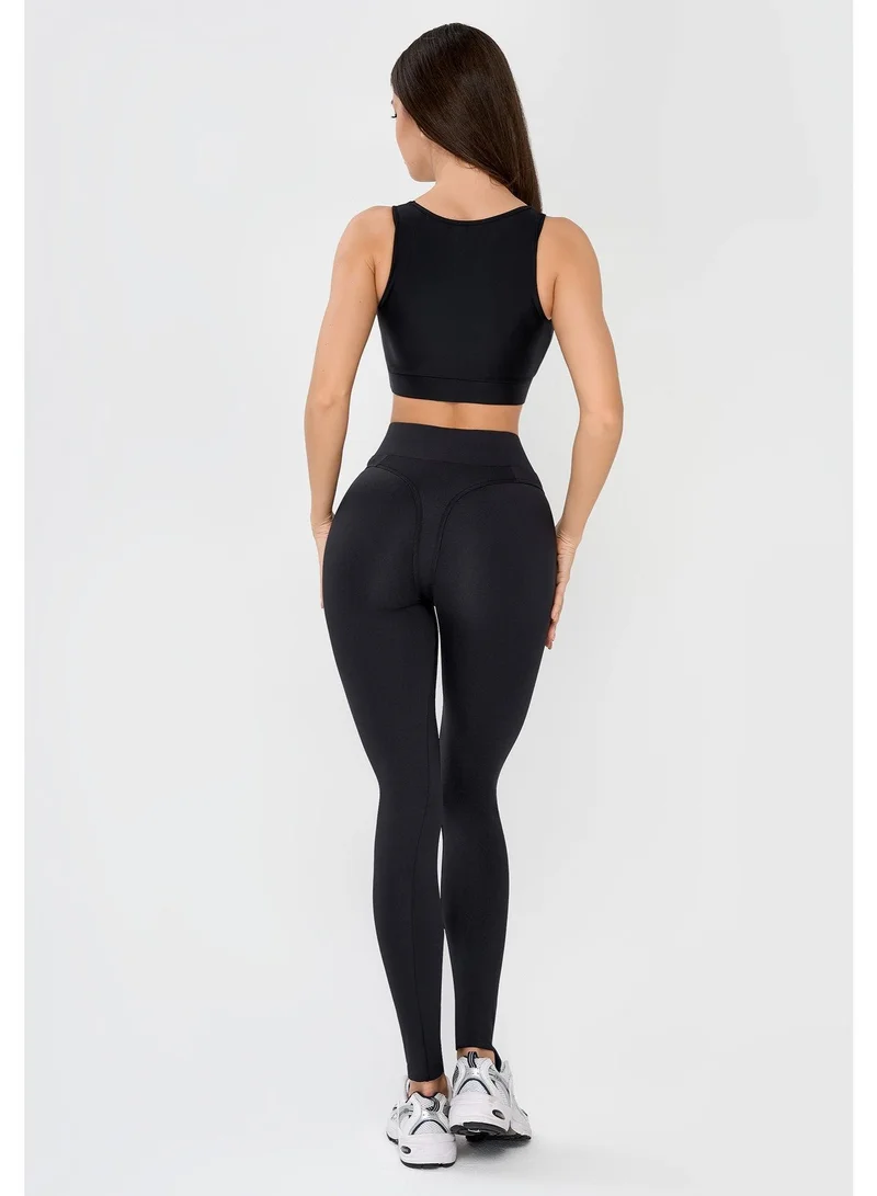 Bona Fide Magnetic Black Magnetic High Waist Gym Leggings for Women for Women | Best Price UAE
