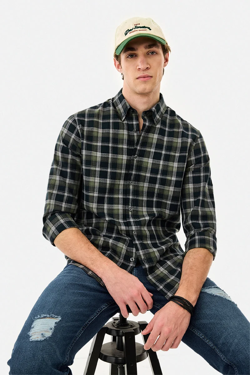SNITCH Slim Fit 100% Cotton Checks Shirt