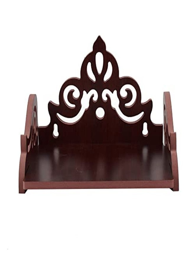 CrazyInk Wooden Readymade Wall Hanging Puja Temple for Home God Stand for Pooja Room Mandir Wood Devghar Stand for Office and Shop Crazyink-503 - Image 1