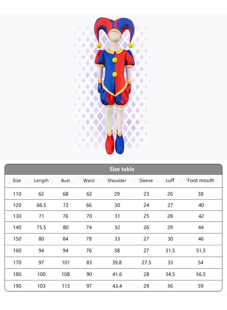 عام 1 مجموعة من حزب لعب الأدوار للأطفال والكبار سحر السيرك الرقمية الملابس بومني الملابس ، وقبعة دمية أفخم مجانا - Image 5