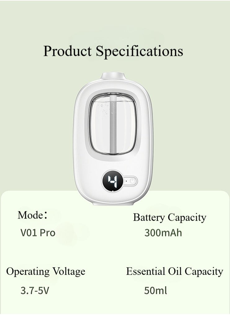 keloray - Automatic Aromatherapy Diffuser Automatic Diffuser Toilet Freshener Intelligent Aromatherapy Diffuser Mini Air Freshener Humidifier - Image 1