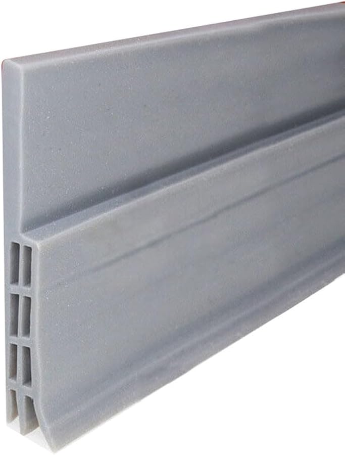 Gray 100CM Door Draft Stopper Weather Stripping Wind Blocker Bottom Guard Seal Strip - Image 3