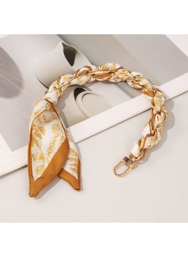 NIBEMINENT Beaded Phone Lanyard, Anti Lost Removable Wrist Strap,Chain Scarf Bracelet Pendant,Phone Keychain Lanyard,9/Khaki