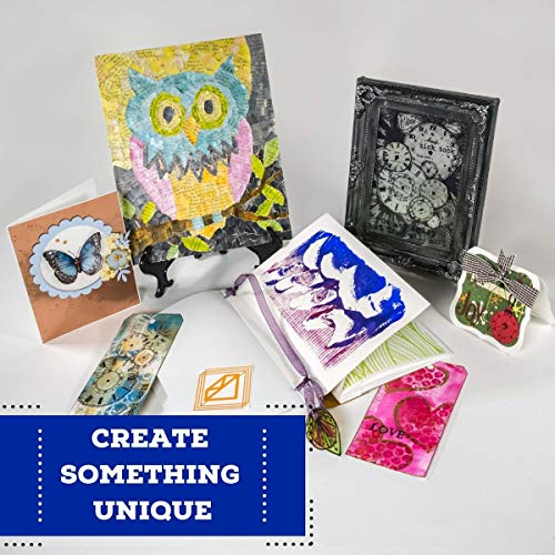 Grafix Impress Print Media Clear Stencil Film - Transparent, .005” Dura-Lar Film Perfect for Creating Custom Stencils for Printmaking, 10 x 14", Clear, 6 Pack - Image 2