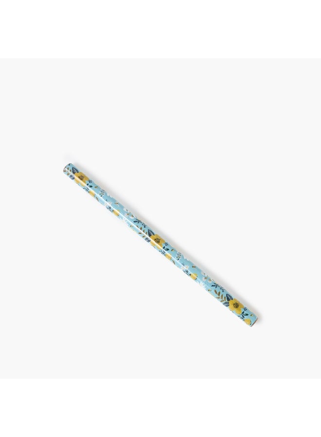 Findz Floral Print Paper Gift Wrap - 70x200 cms - Image 1