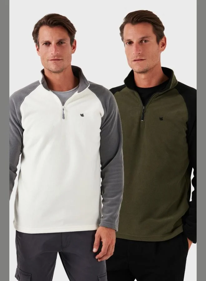 Buratti Slim Fit Half Zipper Winter Raised 2-Pack Polar Men's POLAR 5906055S2