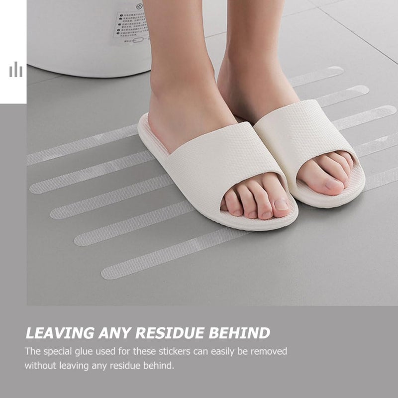 Non Slip Anti Skid Shower Strips Waterproof Bathroom Floor Stickers for Tub and Stairs 20 Piece Set - Image 5