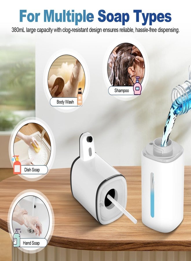 Sigerio Automatic Liquid Soap Dispenser, 9 Adjustable Levels, 380ml/12.8oz, Touchless Hand Soap or Dish Soap Dispenser,IR Sensor & Display,Wall-Mount or Tabletop Use for Bathroom Kitchen - Image 5
