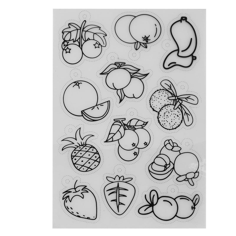 FILFEEL 8 Piece Fruit Vegetable Heat Shrink Sheets for DIY Crafts Jewelry Decorations - Image 4