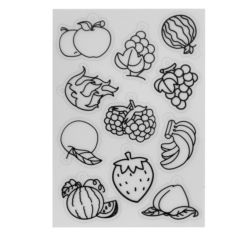 FILFEEL 8 Piece Fruit Vegetable Heat Shrink Sheets for DIY Crafts Jewelry Decorations - Image 3