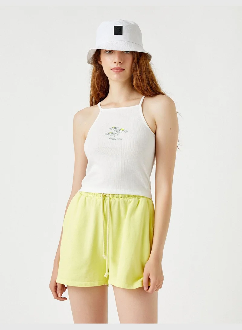 KOTON Daisy Printed Tanktop