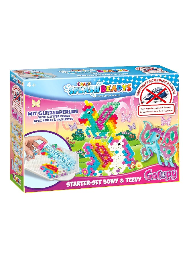 CRAZE Galupy Bowy & Teevy Water Ironing Horse Splash Beads Multicolour 20.3 x 6 x 26 cm CRZ20630ME - Image 1