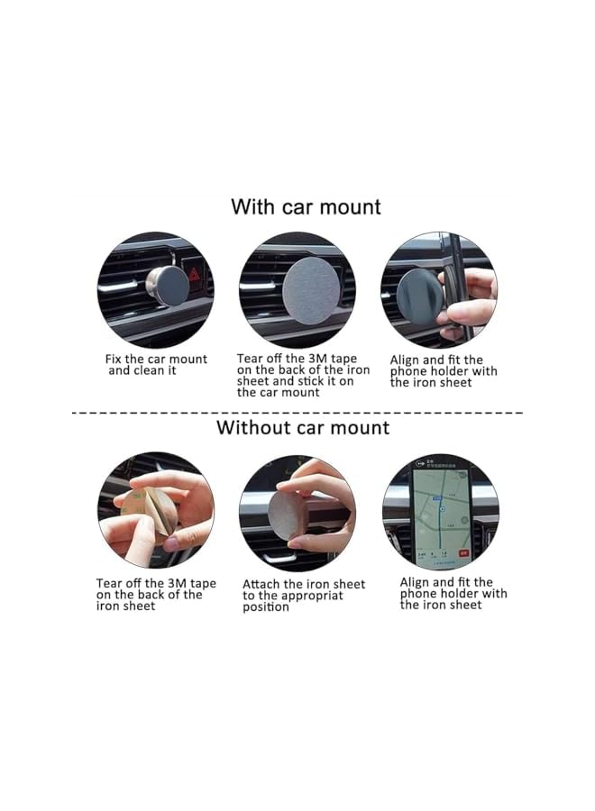 S-TOP Magnetic Phone Ring Holder, Ultra-Thin 3mm Anti Drop Finger Kickstand, Black Silicone Back Ring Cell Phone Grip, Phone Stand for Magnetic Car Mount and Most Smart Phones and Tablets - Image 4