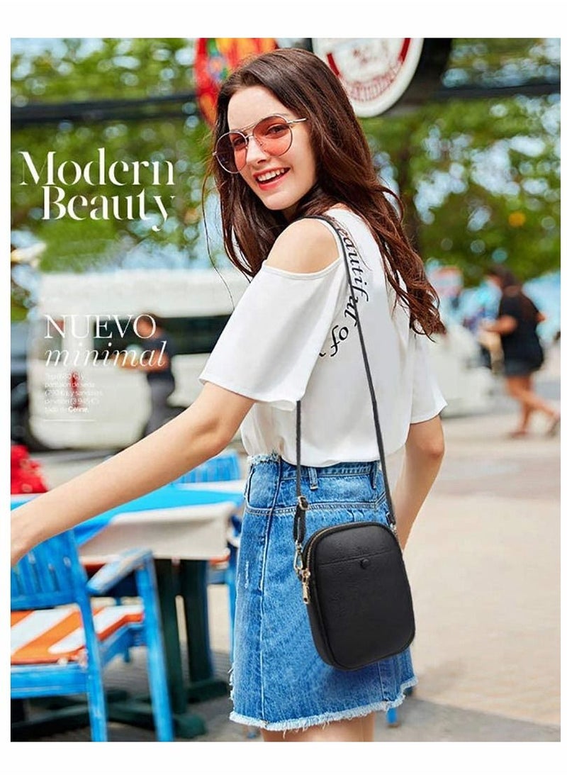 Excefore - Ladies Cross Body Bag, Shoulder Bag with Adjustable Wide Strap and Chain- Multipurpose Shoulder & Crossbody Bags - Image 1