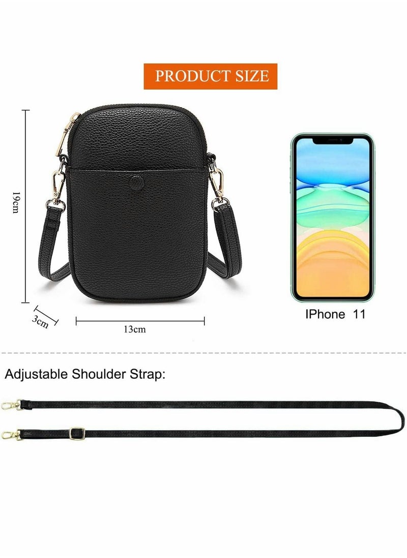 Excefore - Ladies Cross Body Bag, Shoulder Bag with Adjustable Wide Strap and Chain- Multipurpose Shoulder & Crossbody Bags - Image 1