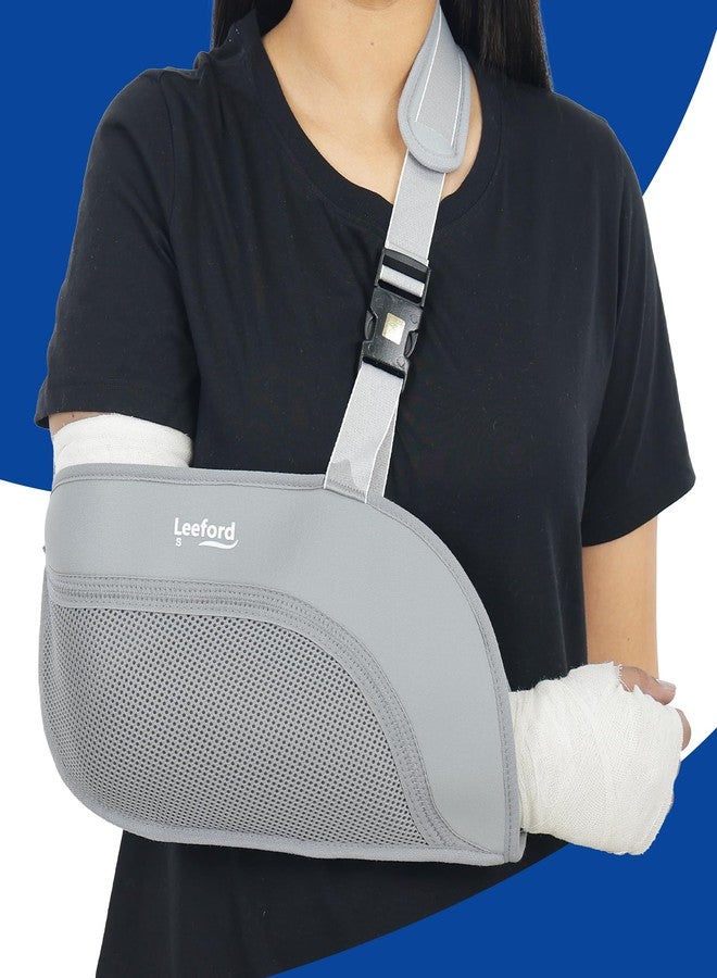 Leeford Ortho Baggy Arm Sling Pouch for Plaster Shoulder, Forearm and Arm Support | Fracture Support Belt | Adjustable, Lightweight, Breathable Orthopedic Arm Sling (L) - Image 2