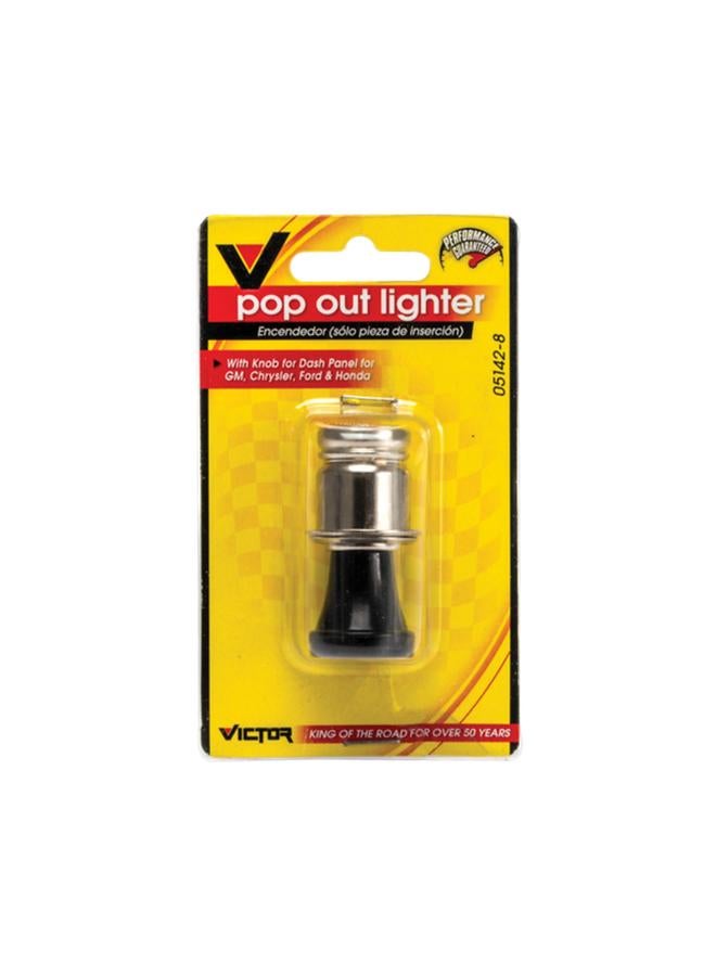 Victor Pop Out Lighter Silver and Black - Image 3
