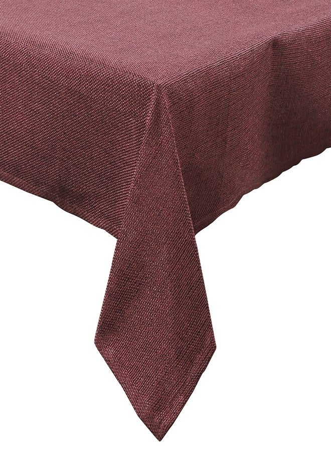 LINEN BASICS غطاء طاولة طعام من الكتان الأساسي مصنوع من البوليستر والجوت، مناسب لشخصين، مقاس 40 × 40 بوصة، (أحمر) - Image 2