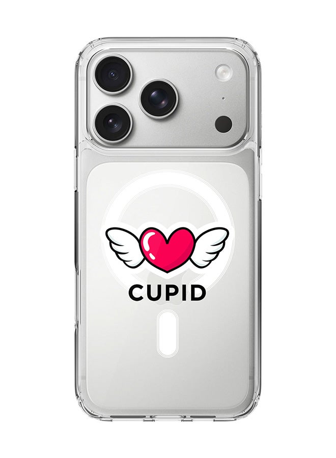 Stylizedd Classic Clear MagSafe Case for iPhone 17 Pro , Hybrid Soft Case Flexible Edges Anti Drop TPU PC Gel Thin Transparent Cover [ Designed for iPhone 17 Pro ] - Cupid