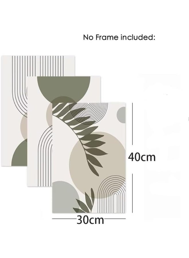 RATSAW 3 Pcs Canvas Wall Art Modern Poster Prints Boho Home Decor for Walls - Image 2