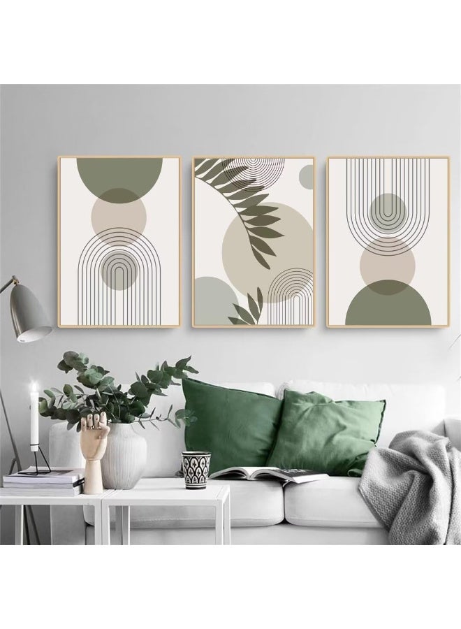 RATSAW 3 Pcs Canvas Wall Art Modern Poster Prints Boho Home Decor for Walls - Image 1