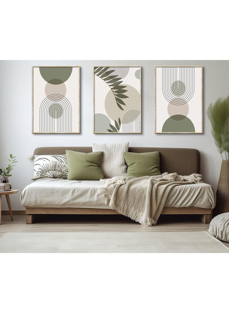 RATSAW 3 Pcs Canvas Wall Art Modern Poster Prints Boho Home Decor for Walls - Image 5