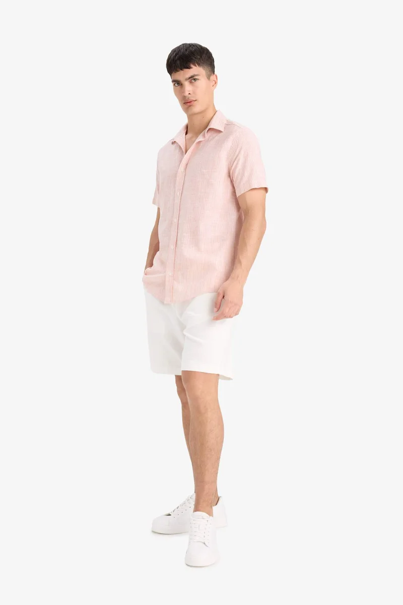 ديفاكتو Short Sleeve Cotton Shirt