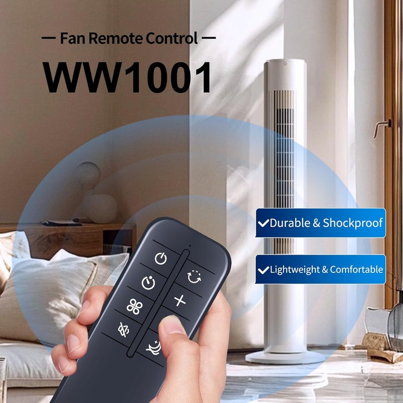 جهاز تحكم جديد لمروحة LEVOIT Tower Fan Classic سعة 36'' و42'' (أرقام طرازات المروحات: LTF-F361-WUS أبيض/ LTF-F422S-WUS/ LTF-F361-WEU) - Image 4