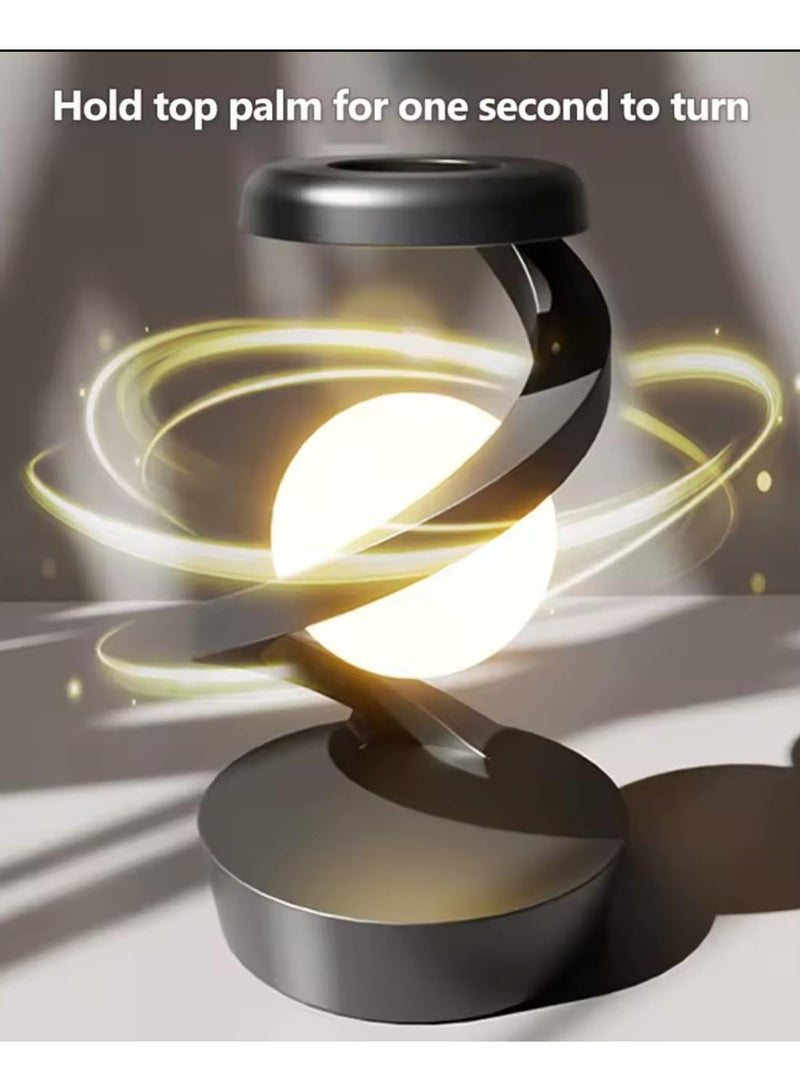 LED 360° Rotating Night Light with Wireless Charger Cordless Desk Lamp Rechargeable LED Levitating Night Light for Living Room - Image 5