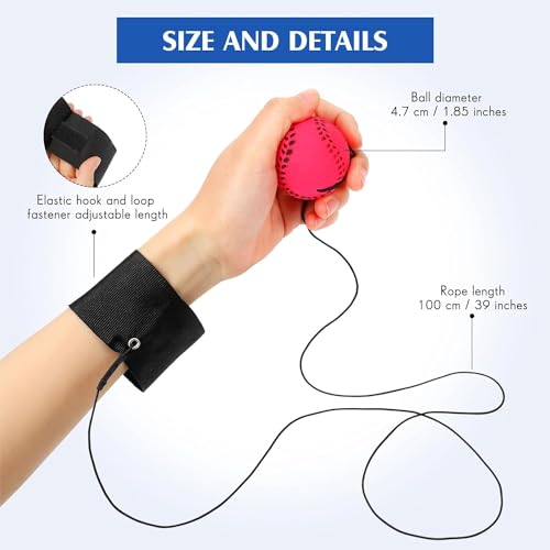 BELOXY Wrist Band Ball | String Ball | Yoyo Ball | Bouncy Rubber Return Ball | Birthday Party Gift for Children, Kids and Toddlers (String Ball 1) - Image 5