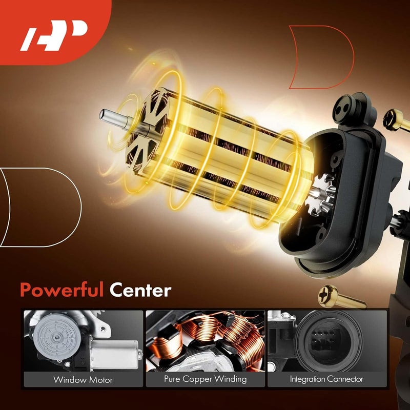 A-Premium Power Window Regulator with Motor for Scion tC, xD & Toyota Yaris, Prius - Image 4