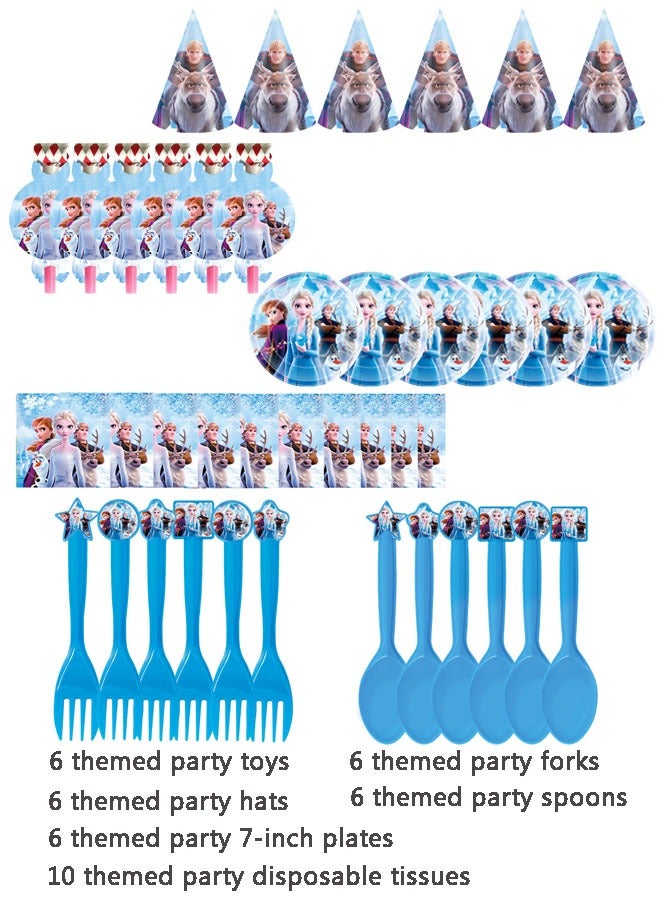 40-piece Frozen themed party disposable supplies set  - Image 1
