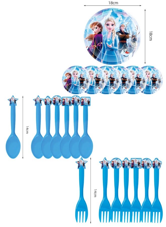 40-piece Frozen themed party disposable supplies set  - Image 2