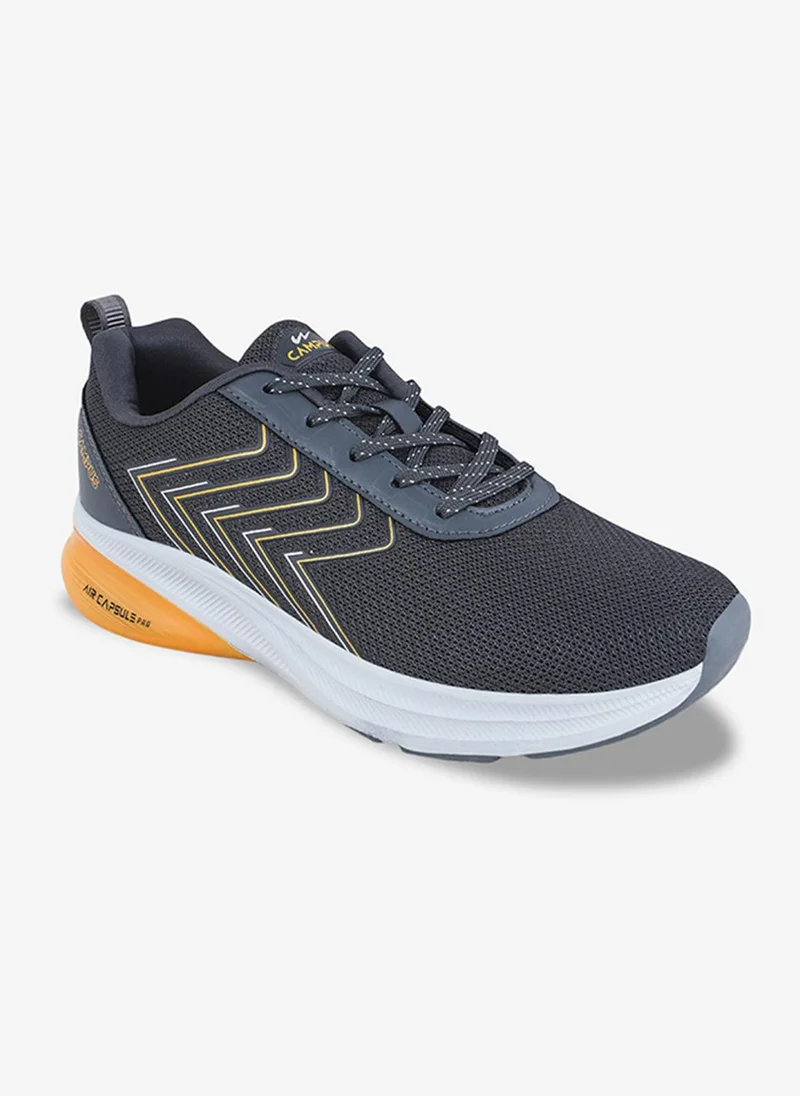 كامبس Men Brace Memory Foam Lace-Up Running-DGry-Mstd