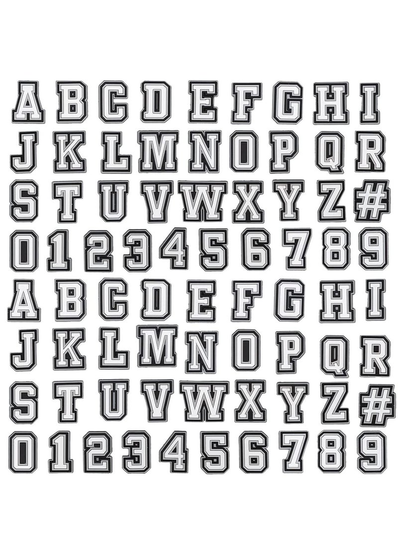 74Pcs Shoe decoration ornaments, alphanumeric shoe ornaments double A-Z letters and 0-9# numbers for boys and girls teen party favors birthday gifts  - Image 2