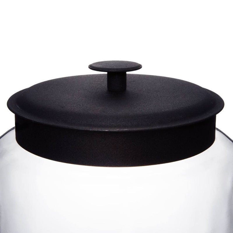 Anchor Hocking Anchor Hocking 96712 Mini Montana Jars with Black Metal Covers, 96 Ounce  - Image 2