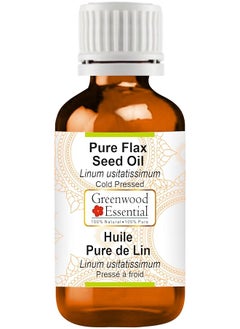 إيروريكس زيت بذور الكتان النقي Linum Usitatissimum المضغوط على البارد 100 مل 3.38 أونصة  - Image 1